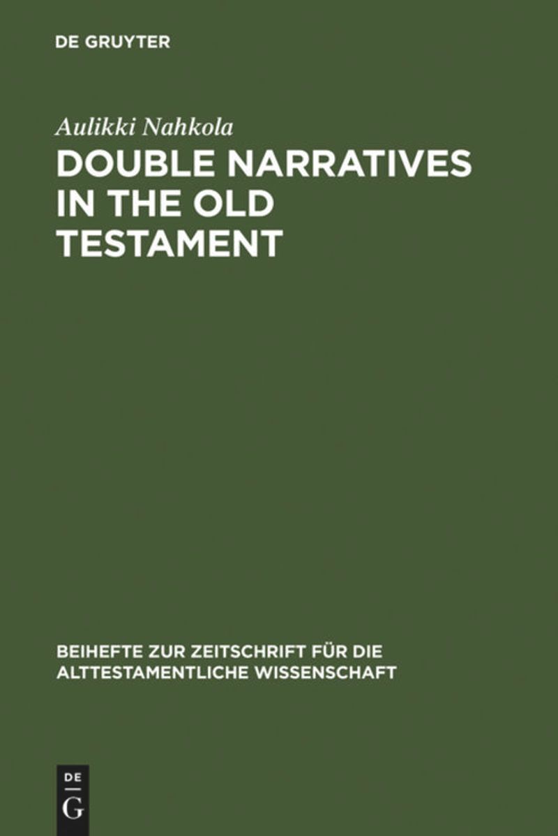book: Double Narratives in the Old Testament
