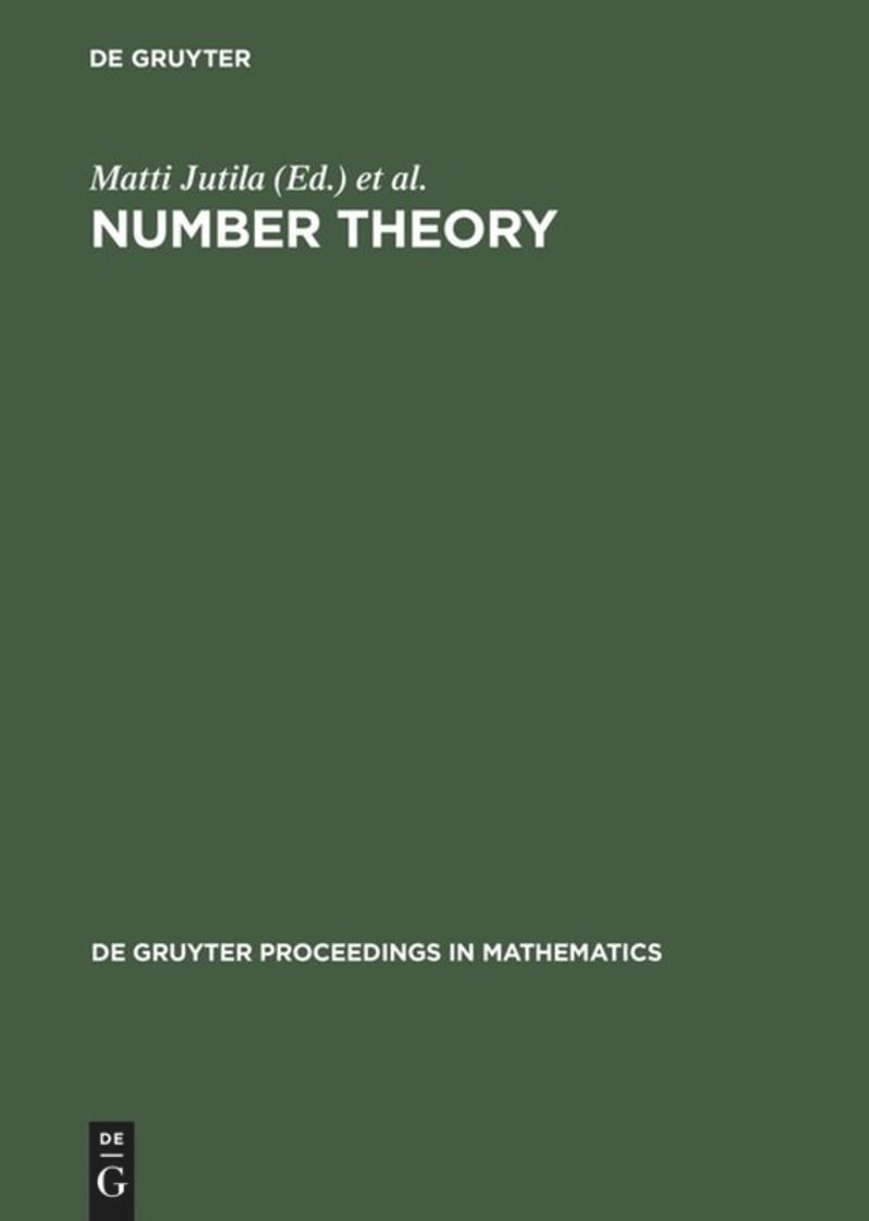book: Number Theory