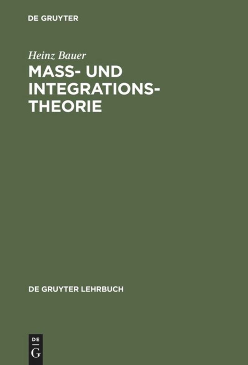 book: Maß- und Integrationstheorie