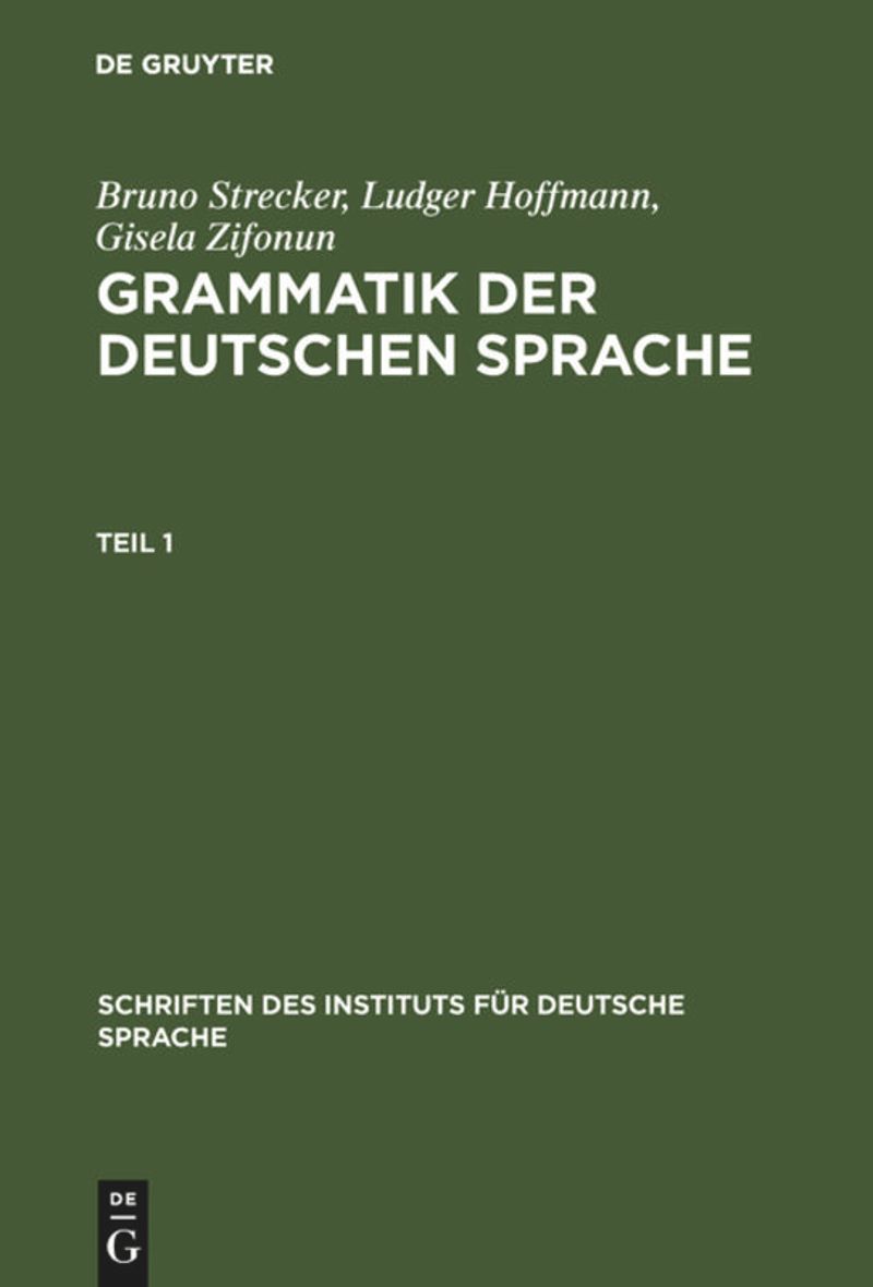 book: Grammatik der deutschen Sprache