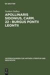 book: Apollinaris Sidonius, carm. 22: Burgus Pontii Leontii