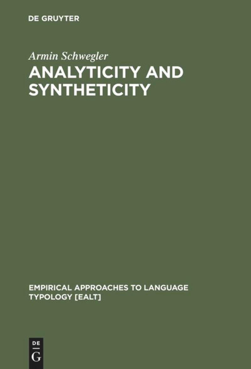 book: Analyticity and Syntheticity