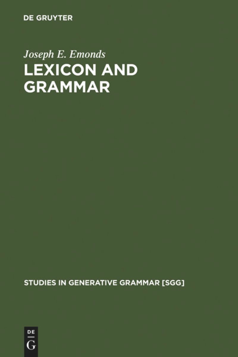 book: Lexicon and Grammar
