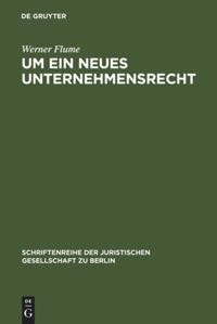 book: Um ein neues Unternehmensrecht