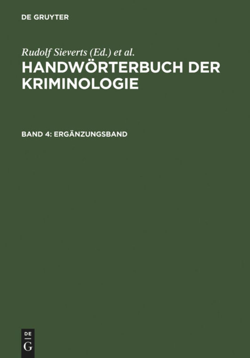 book: Band 4 Ergänzungsband
