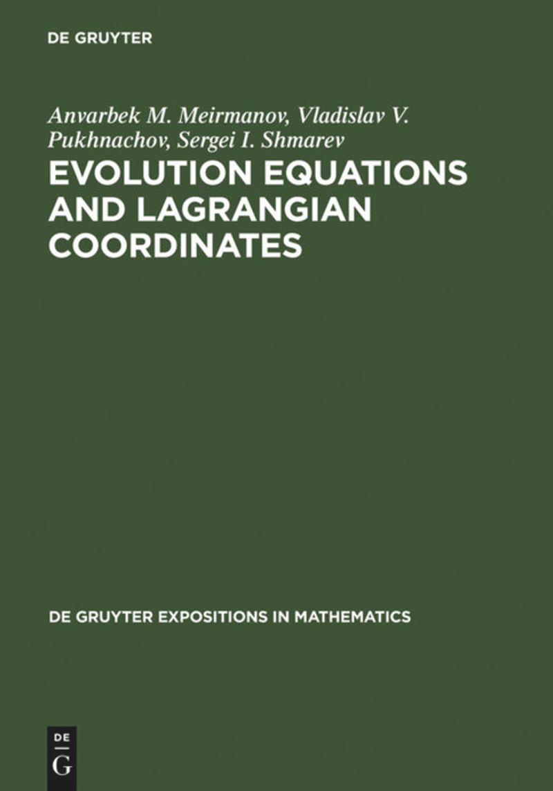 book: Evolution Equations and Lagrangian Coordinates
