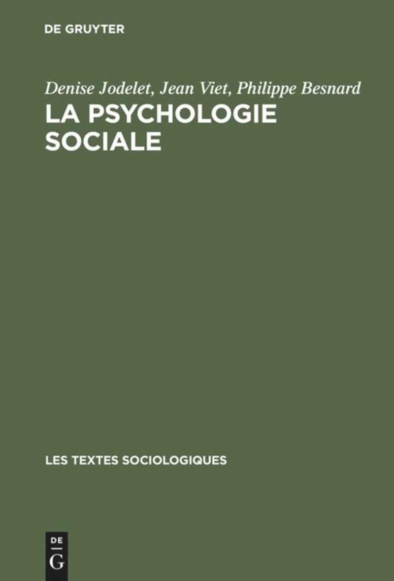 book: La psychologie sociale