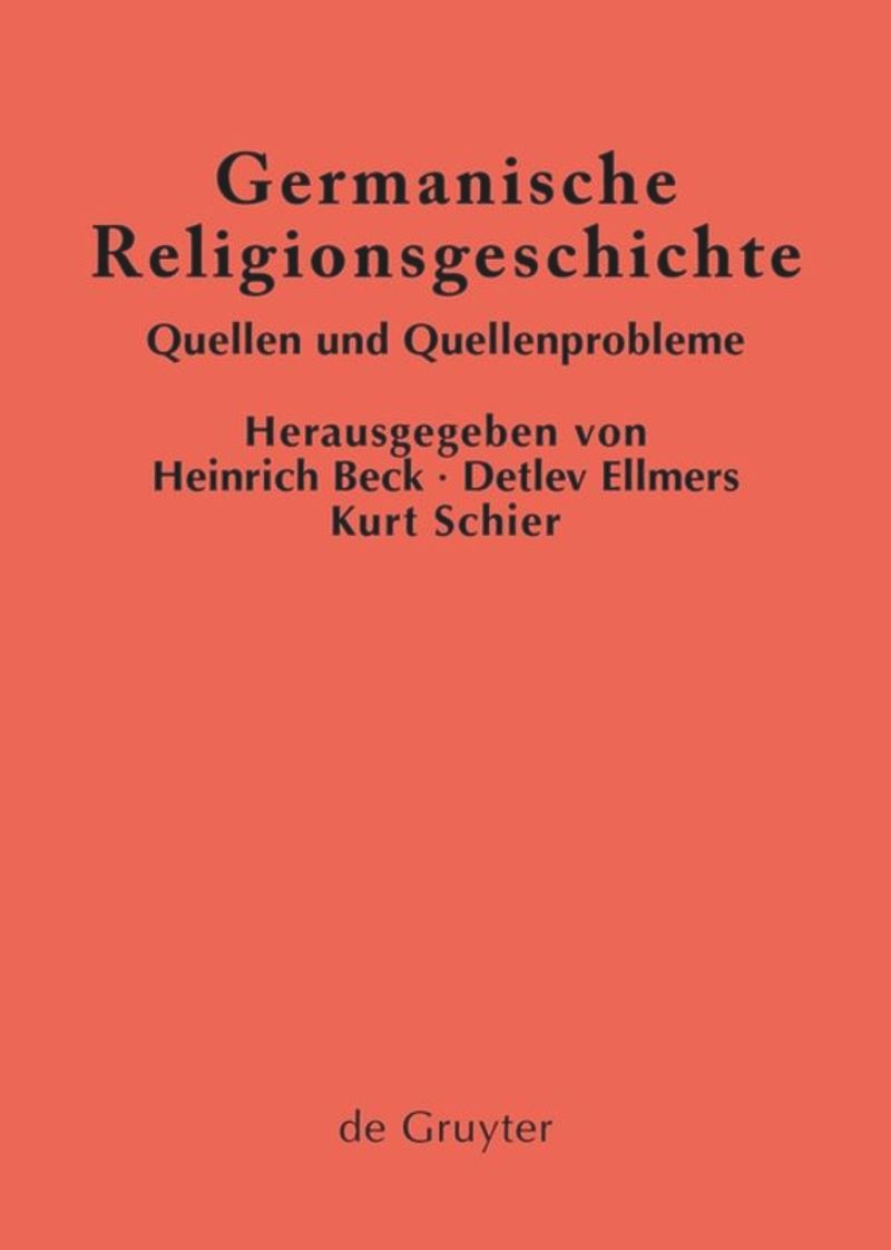 book: Germanische Religionsgeschichte