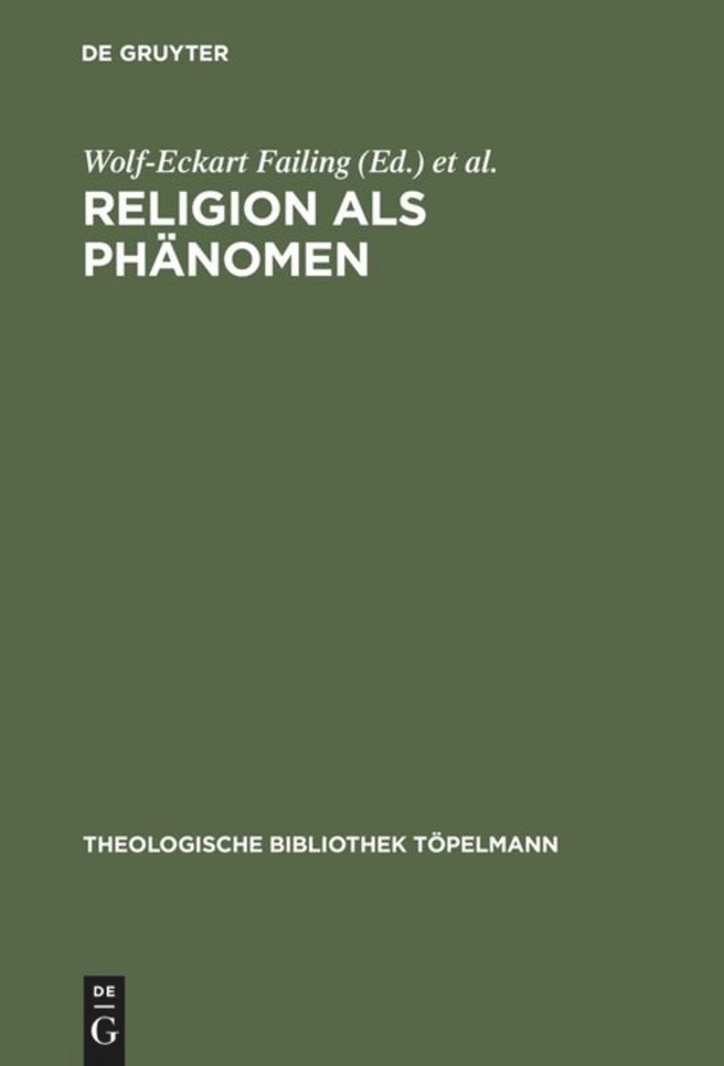 book: Religion als Phänomen