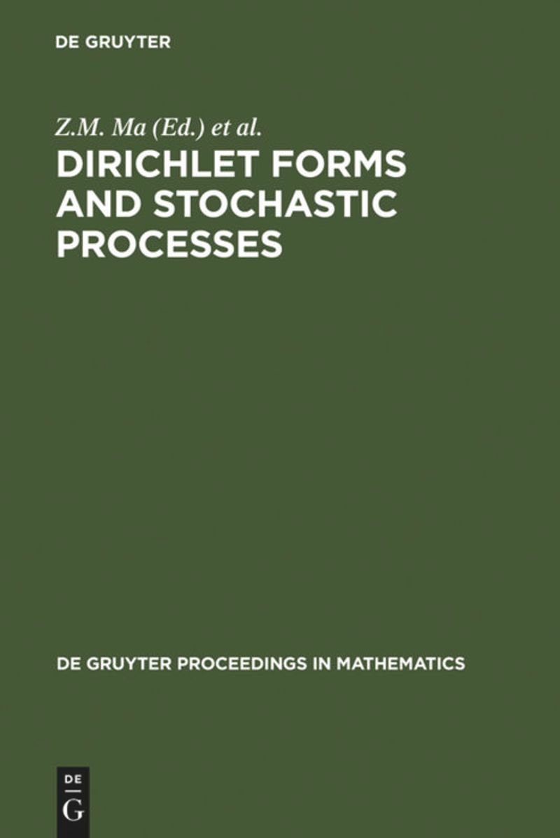 book: Dirichlet Forms and Stochastic Processes