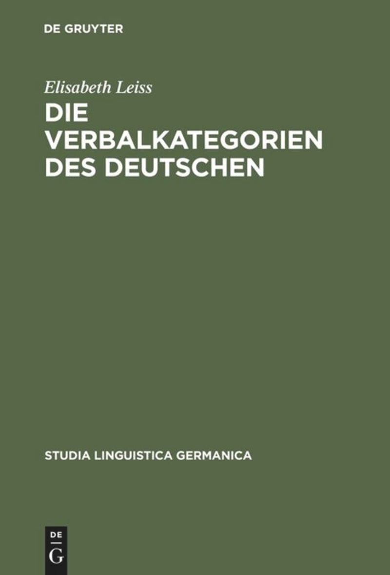 book: Die Verbalkategorien des Deutschen