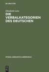 book: Die Verbalkategorien des Deutschen