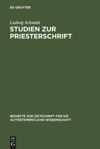 book: Studien zur Priesterschrift