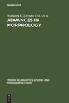 book: Advances in Morphology