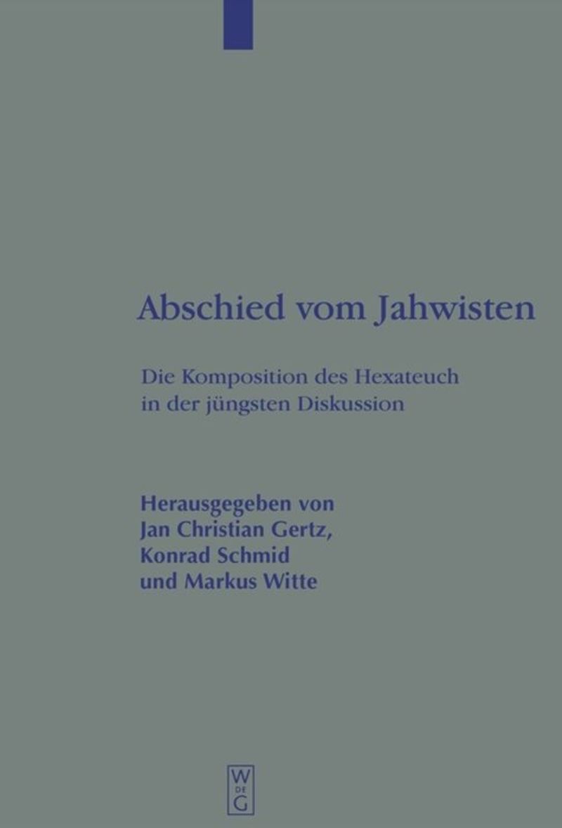 book: Abschied vom Jahwisten