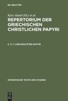 book: II, Tl 1 Kirchenväter-Papyri