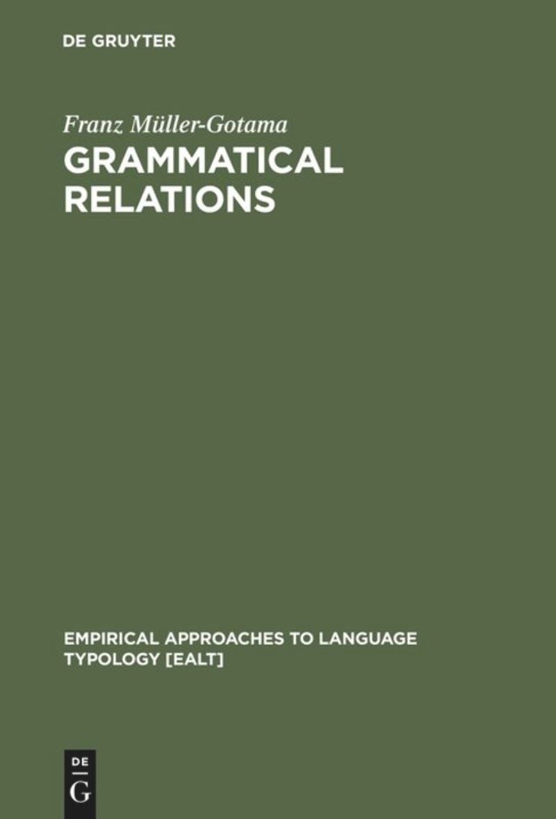 book: Grammatical Relations