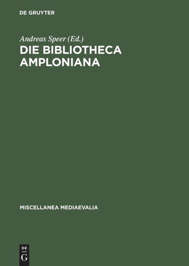 book: Die Bibliotheca Amploniana