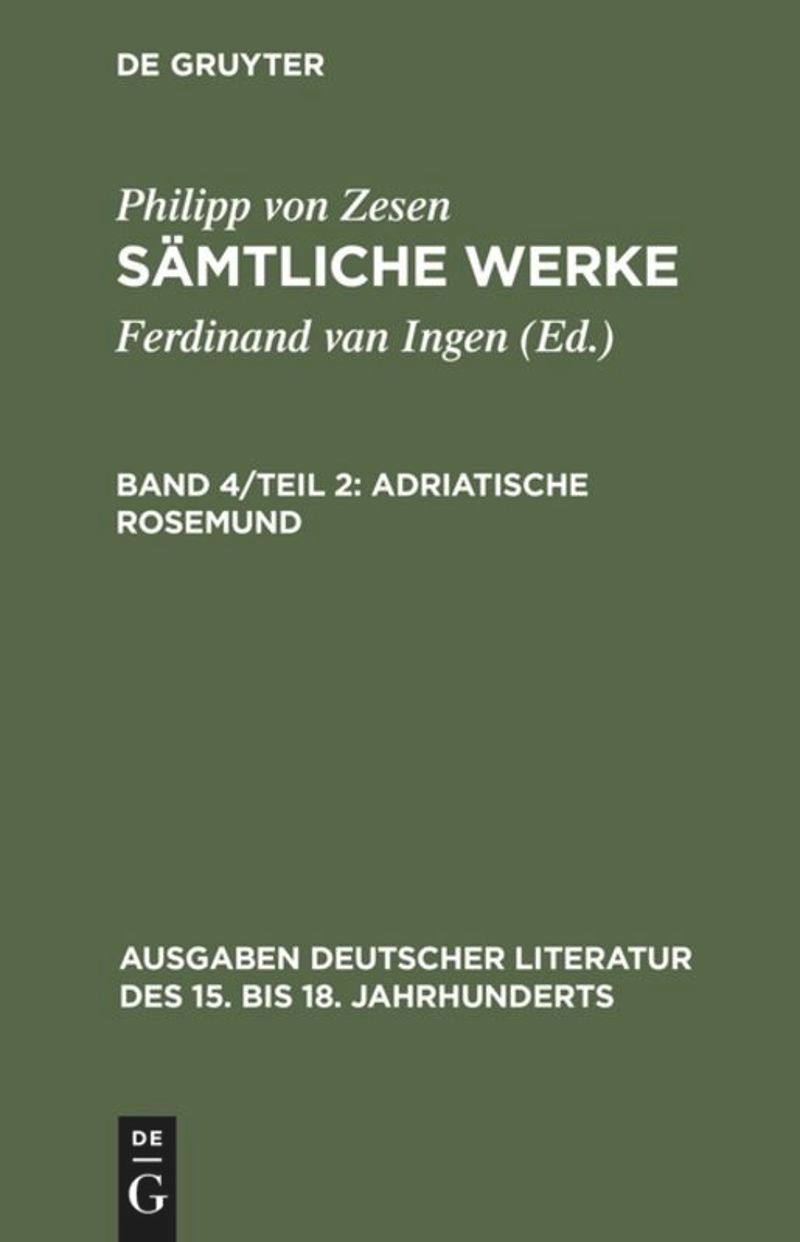 book: Band 4/2 Adriatische Rosemund
