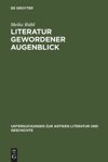 book: Literatur gewordener Augenblick