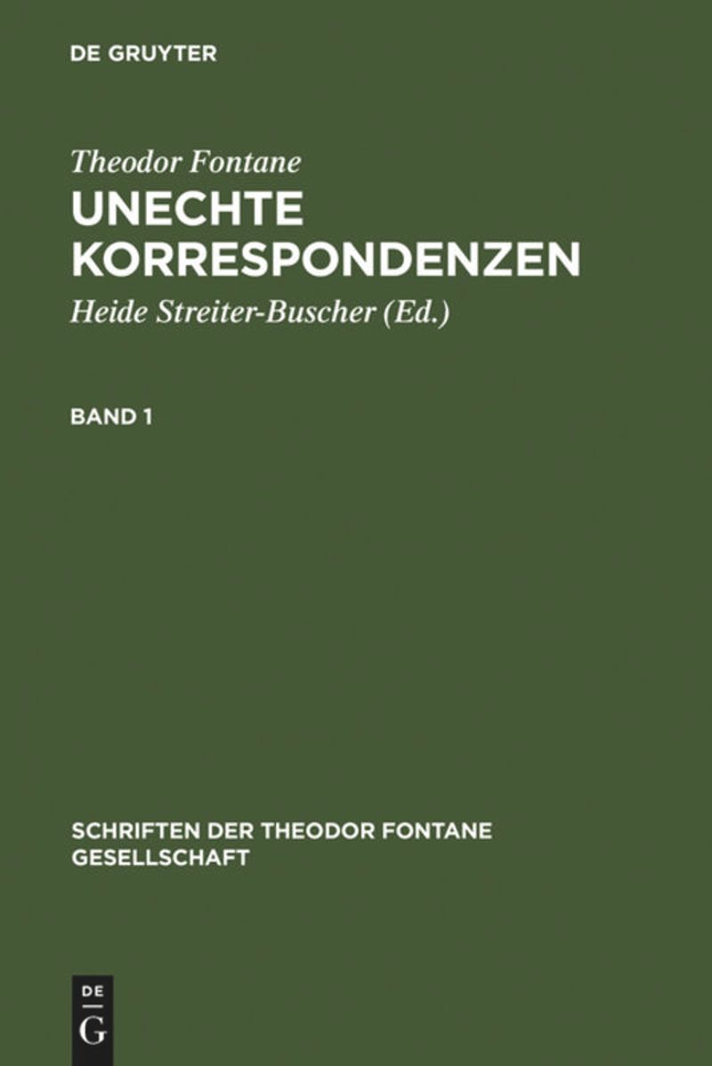book: Unechte Korrespondenzen
