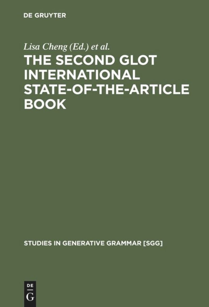 book: The Second Glot International State-of-the-Article Book