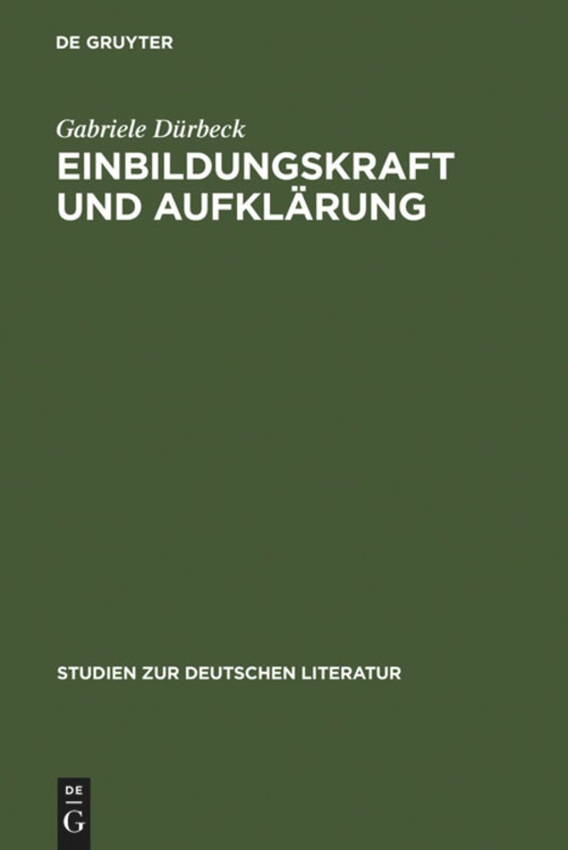 book: Einbildungskraft und Aufklärung