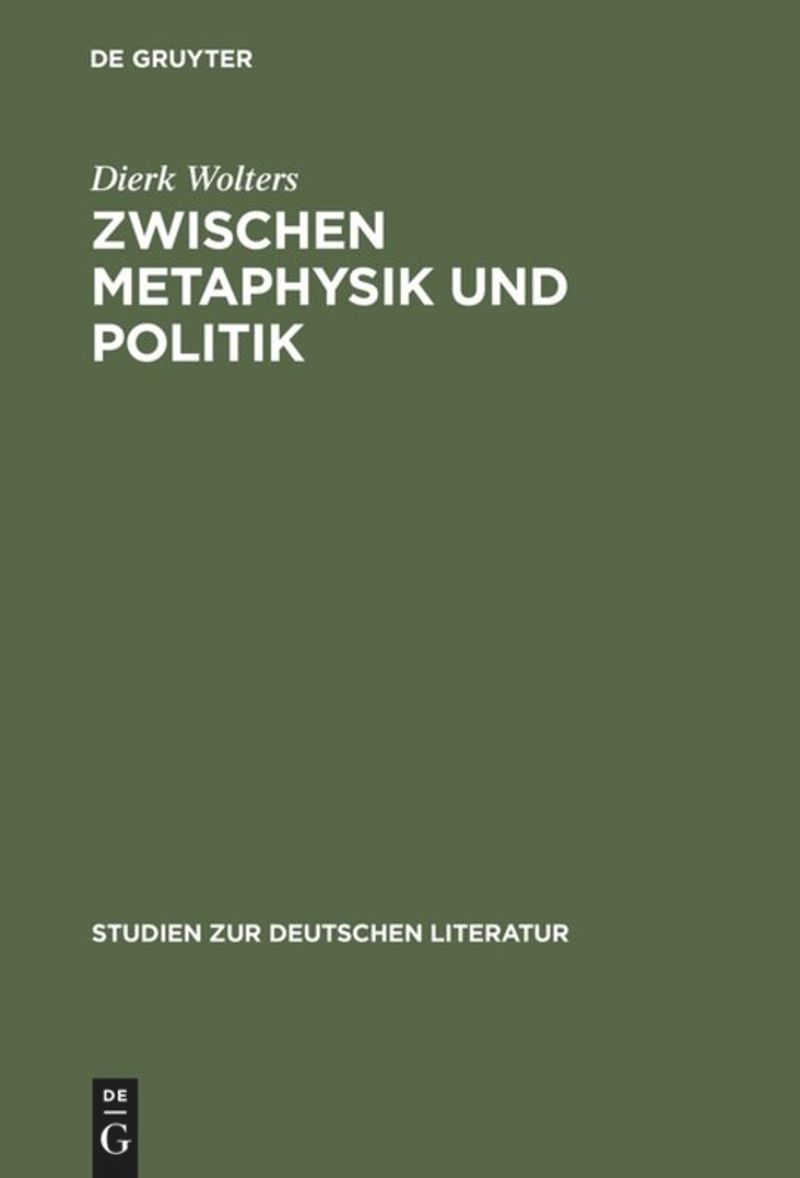 book: Zwischen Metaphysik und Politik