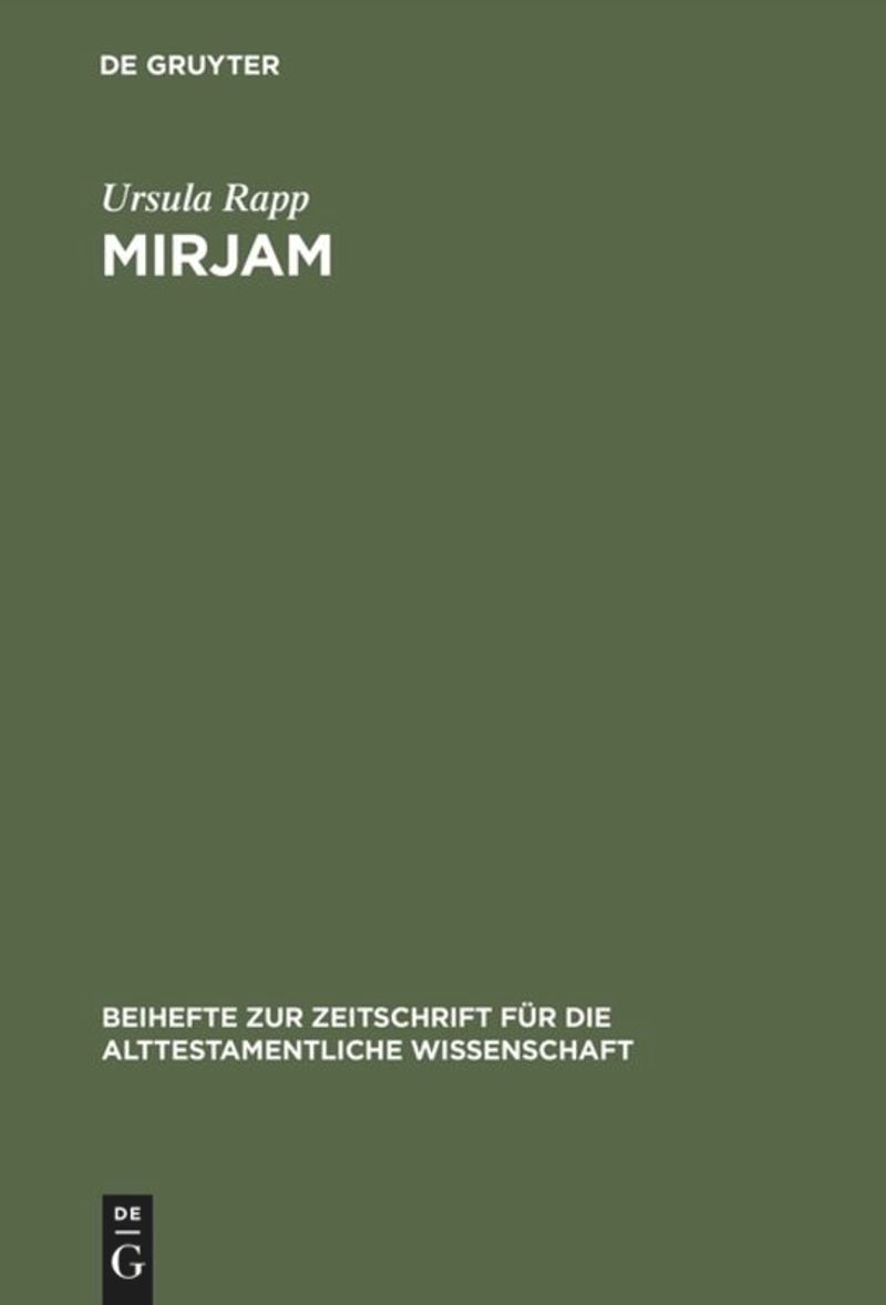book: Mirjam