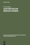 book: Aisthetische Reduktionen