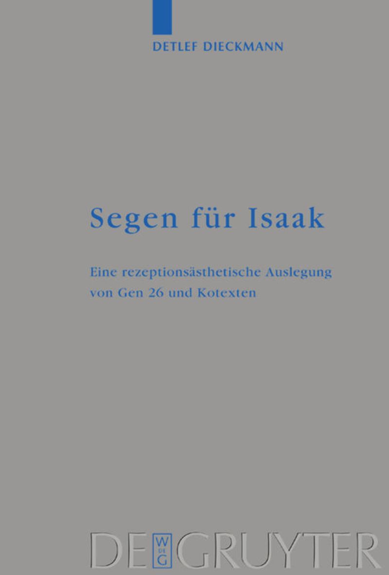 book: Segen für Isaak