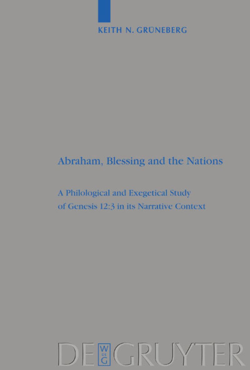 book: Abraham, Blessing and the Nations