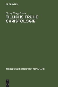 book: Tillichs frühe Christologie