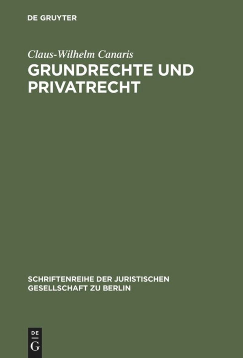 book: Grundrechte und Privatrecht