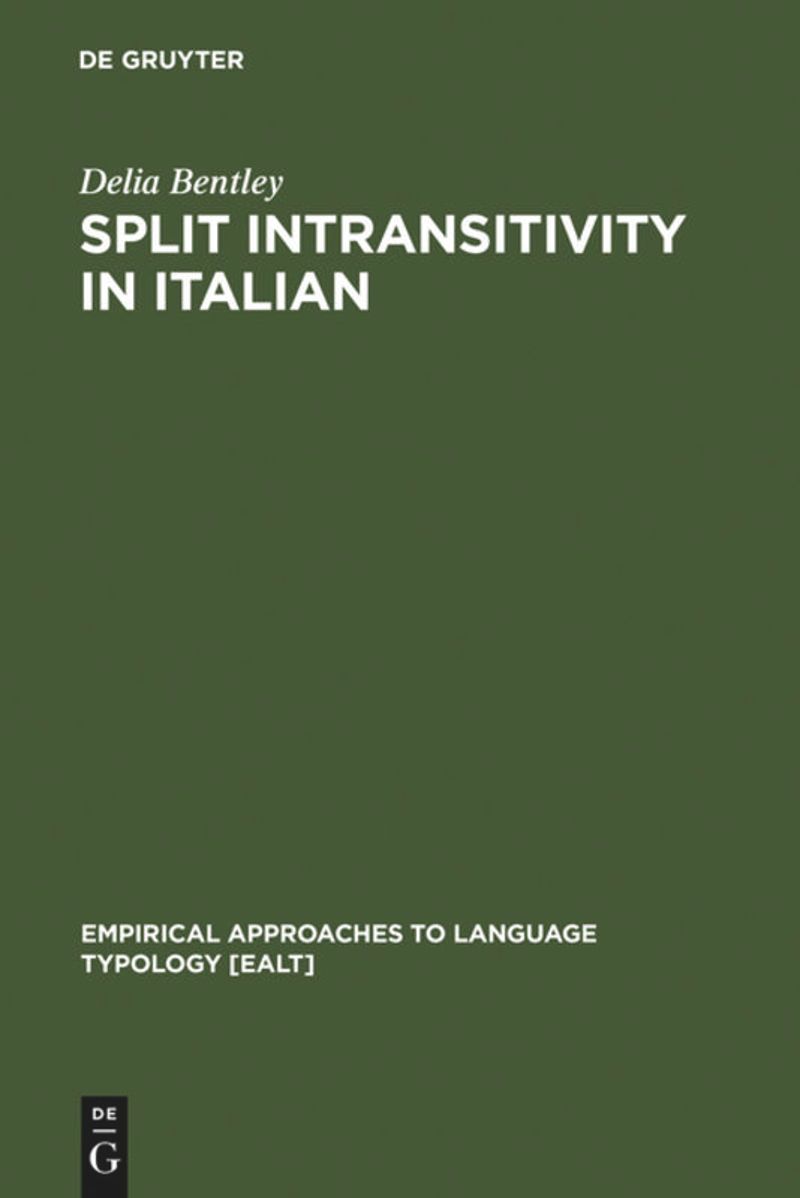 book: Split Intransitivity in Italian