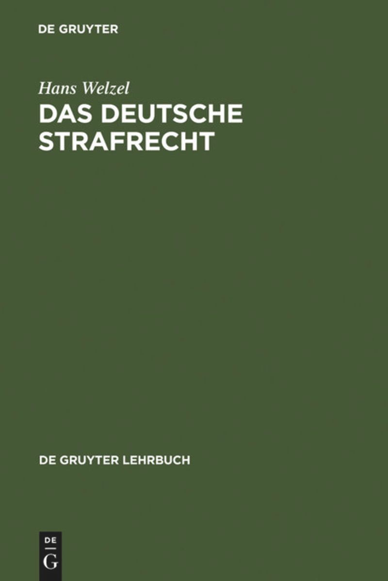 book: Das Deutsche Strafrecht