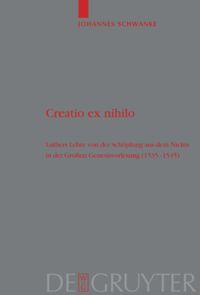 book: Creatio ex nihilo
