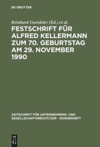 book: Festschrift für Alfred Kellermann zum 70. Geburtstag am 29. November 1990