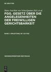 Band 1 Einleitung; §§ 1-34 FGG