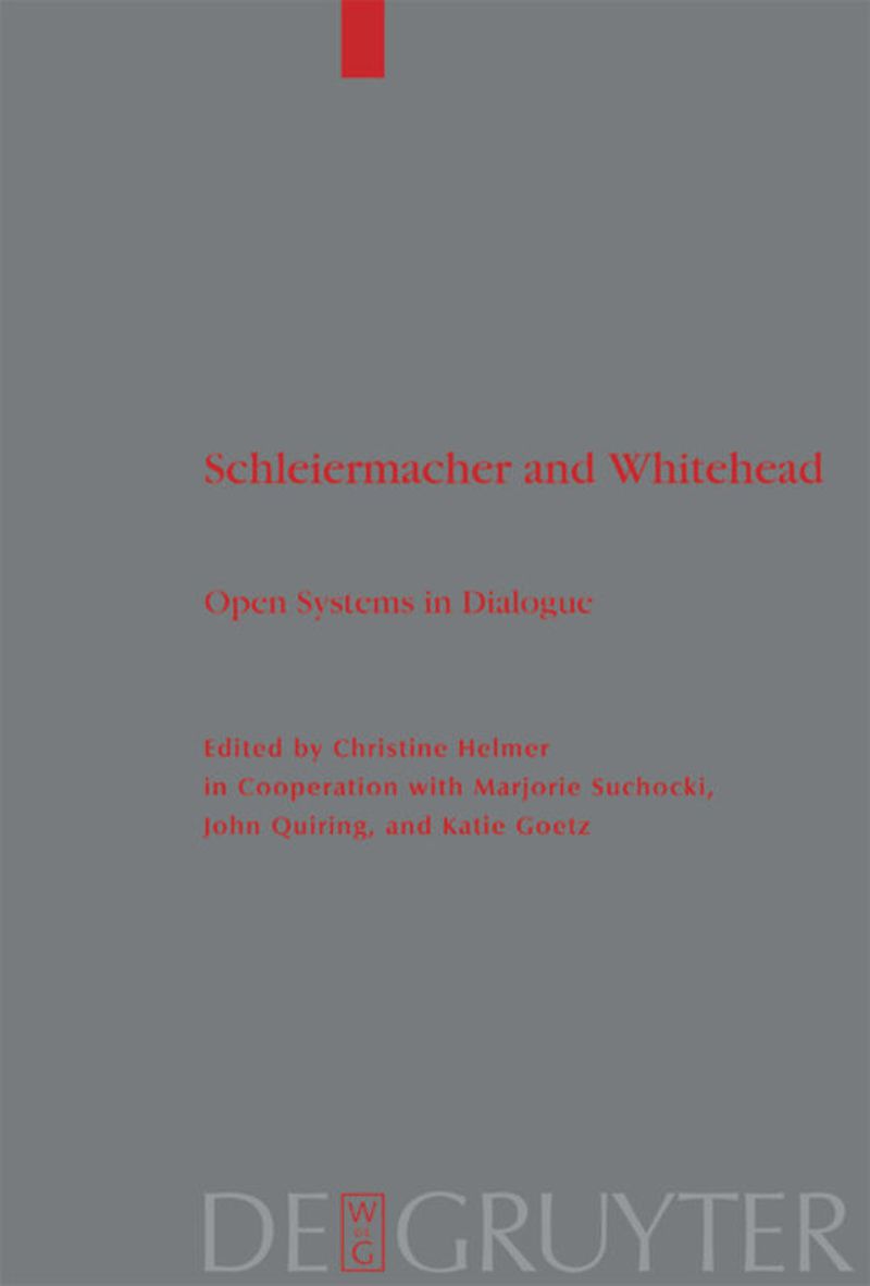 book: Schleiermacher and Whitehead