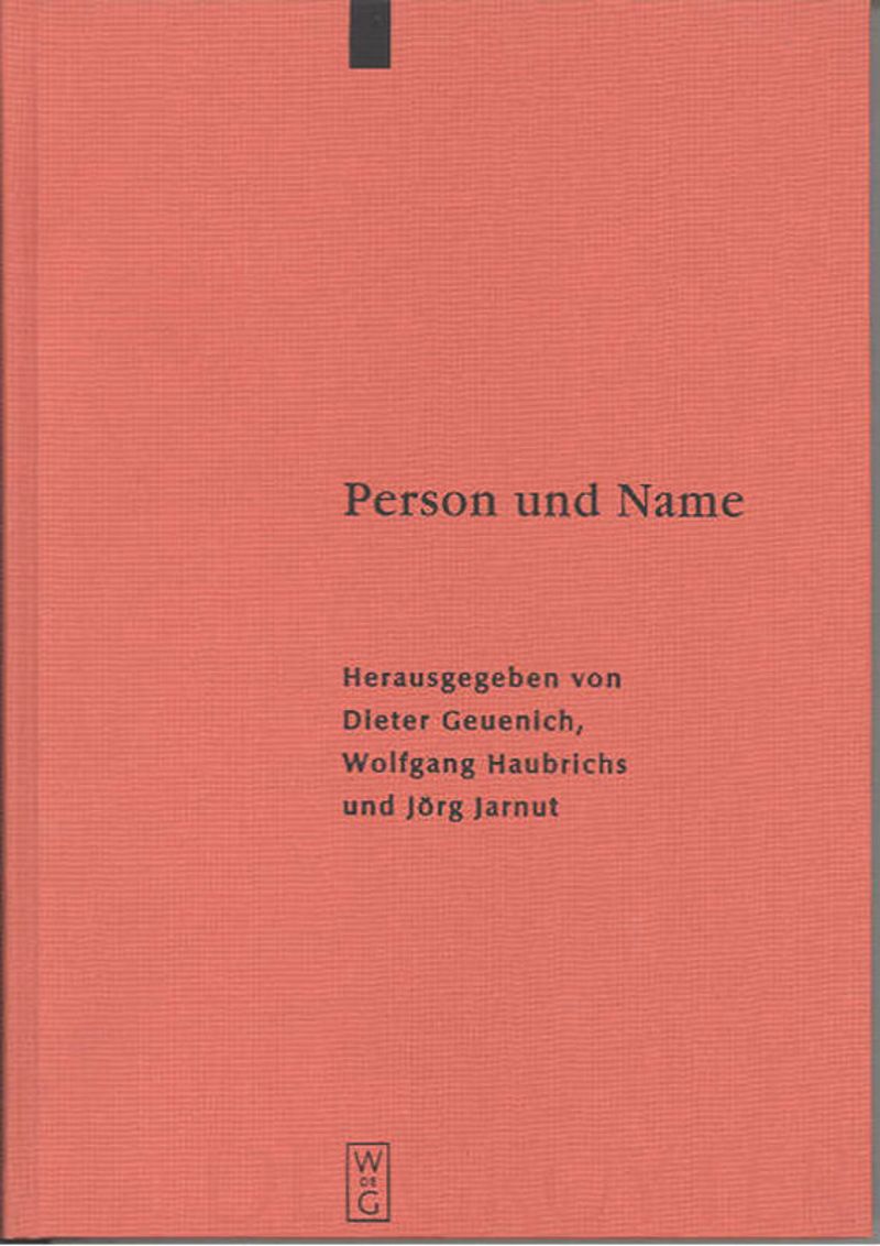 book: Person und Name