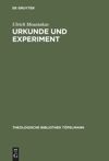 book: Urkunde und Experiment