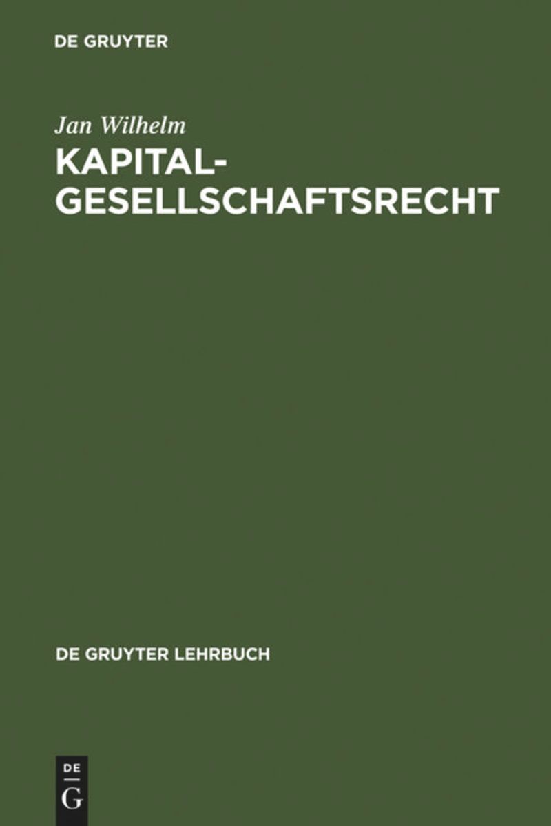 book: Kapitalgesellschaftsrecht