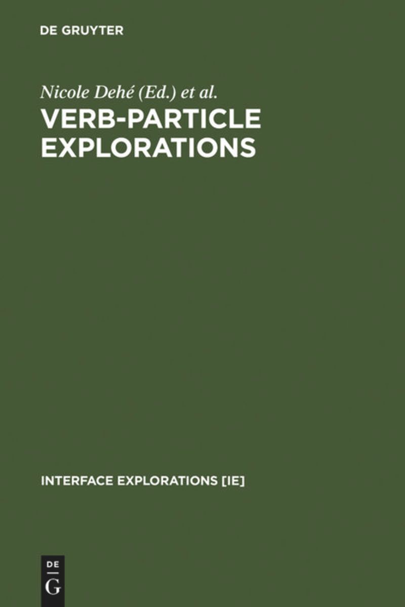 book: Verb-Particle Explorations