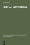 book: German Institutions