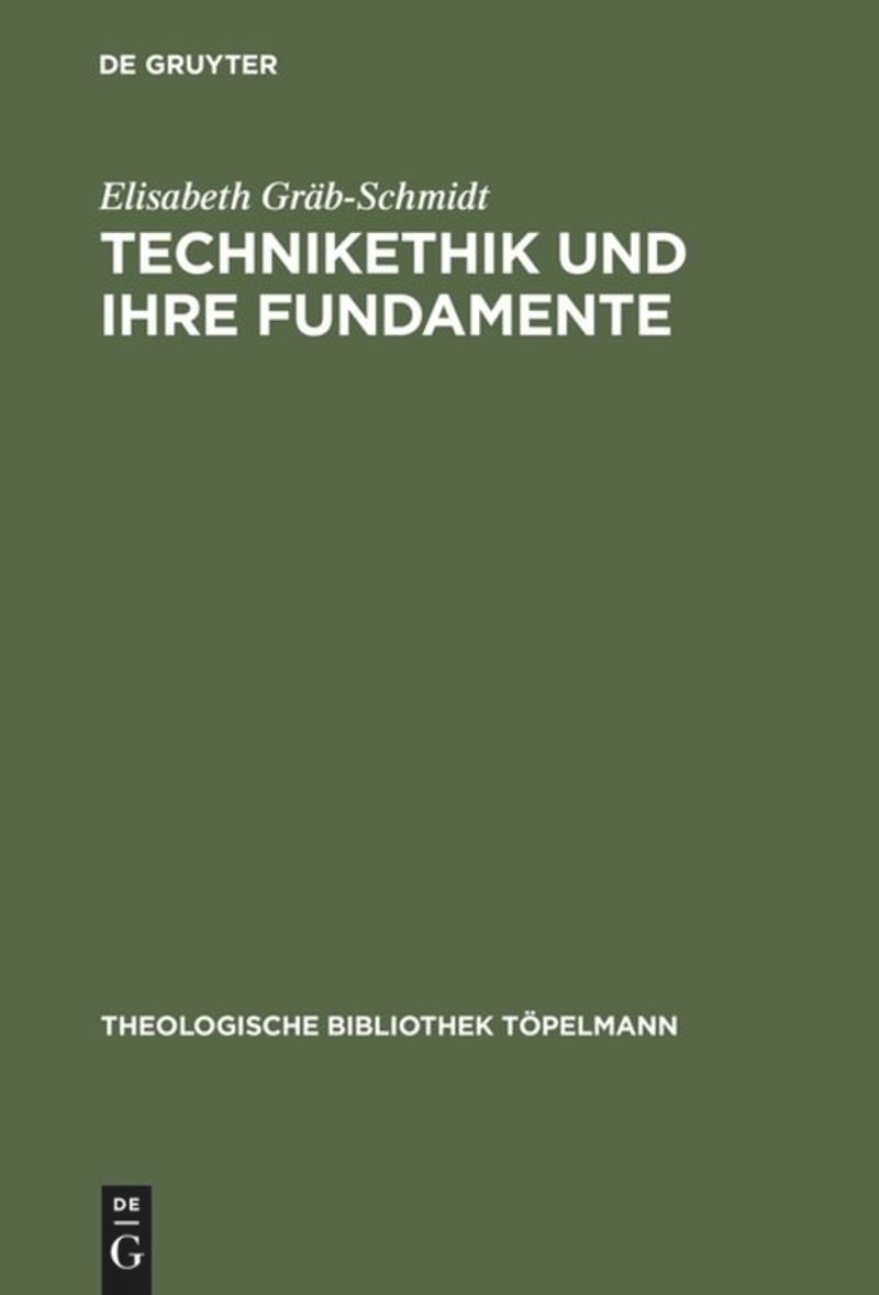 book: Technikethik und ihre Fundamente