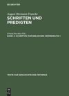 book: Band 4 Schriften zur biblischen Hermeneutik I