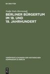 book: Berliner Bürgertum im 18. und 19. Jahrhundert
