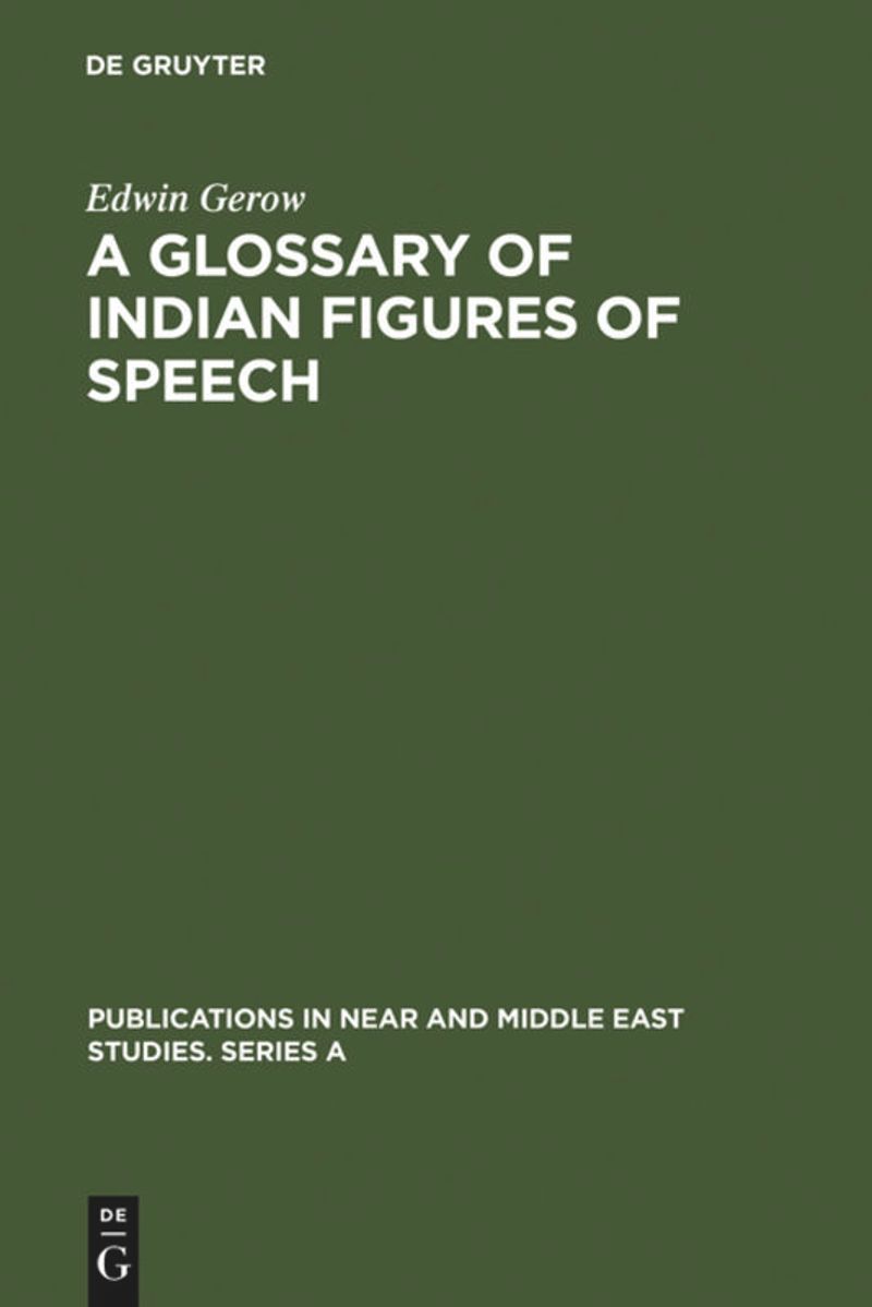 book: A Glossary of Indian Figures of Speech