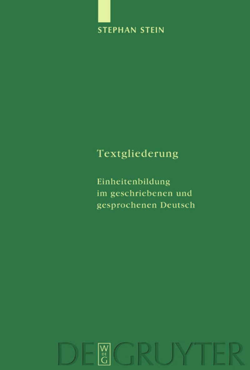 book: Textgliederung